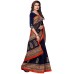 VOILA Printed Bhagalpuri Art Silk Saree Blue